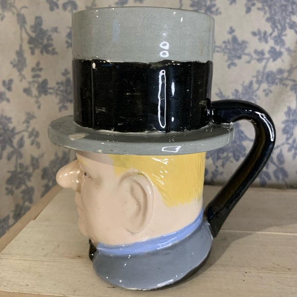 Hand-painted VTG Ceramic W.C. Fields Character Mug Signed by Fran Peters - Picture 2 of 8